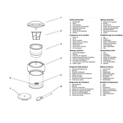 “Eismaschine 3-in-1 – Frozen Joghurt, Sorbet & Eiscreme”